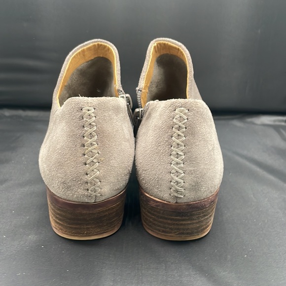Lucky Brand Brixlee Gray Suede Ankle Boot 7.5 - Picture 4 of 10